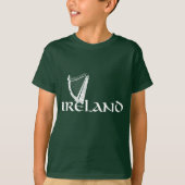Irland-Harfen-Entwurf, irische Harfe T-Shirt (Vorderseite)