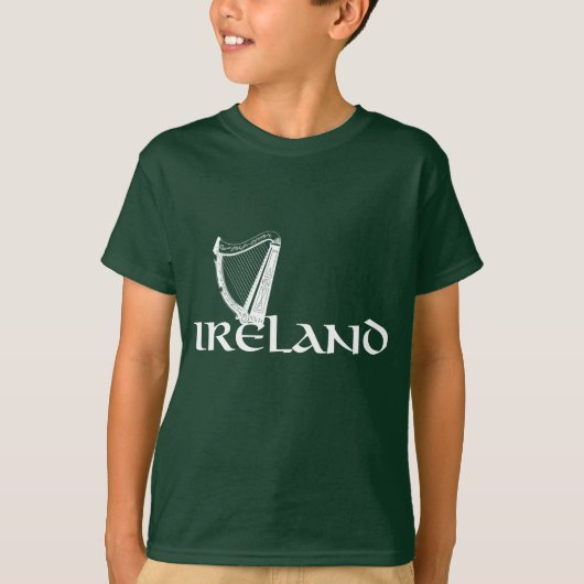 Irland-Harfen-Entwurf, irische Harfe T-Shirt (Vorderseite)