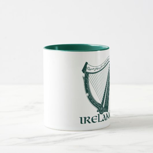 Irland-Harfen-Entwurf, irische Harfe Tasse (Zentrum)