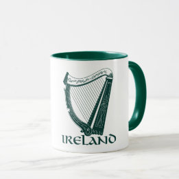 Irland-Harfen-Entwurf, irische Harfe Tasse