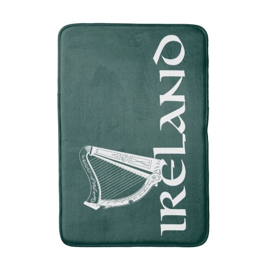 Irland Harp Design, Irish Harp Badematte (Vorderseite Vertikal)