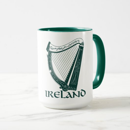 Irland Harp Design, Irish Harp Tasse (VorderseiteRechts)