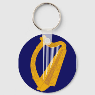 Irland Harp-Emblem Schlüsselanhänger