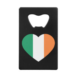 Irland - Herzblindflagge Geldbeutel Flaschenöffner