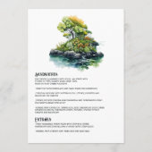 Irland Hochzeit in Urlaubsort Menükarte (Rückseite)