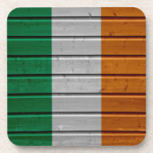 Irland Holzplanen Textur Untersetzer (Vorderseite)