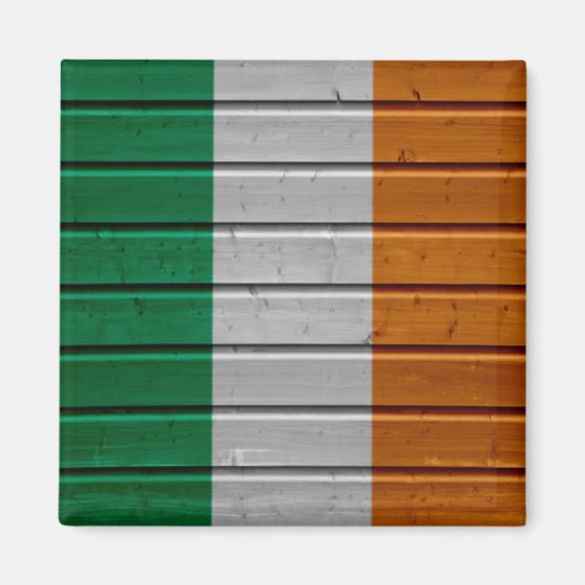 Irland Holzplankentextur Magnet (Vorne)