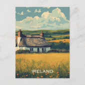 Irland Hütte Postkarte (Vorderseite)