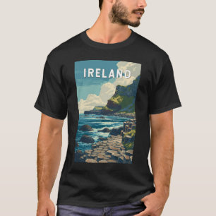 Irland Illustration Reise Kunst Vintage T-Shirt