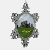 Irland-Iren Hore Abtei-Weihnachtsverzierung Schneeflocken Zinn-Ornament (Links)