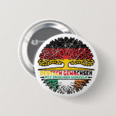 Irland Irisch Deutsch Deutschland Baum Wurzel Button (Vorne & Hinten)