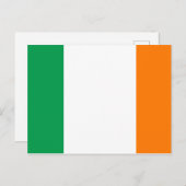 Irland (irisch) Flaggenpostkarte Postkarte (Vorne/Hinten)