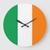 Irland (irische Flagge) Große Wanduhr (Vorderseite)