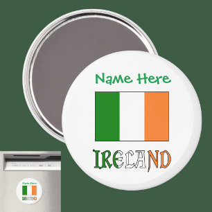 Irland Irische Flagge Grüne Personalisierung Magnet