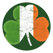 Irland Irische Flagge Klassischer Shamrock