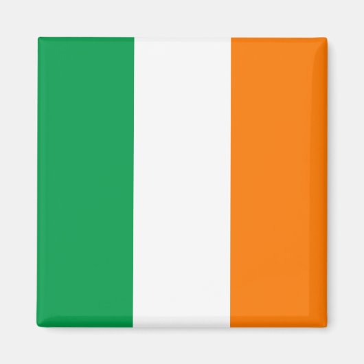 Irland (irische Flagge) Magnet (Vorne)