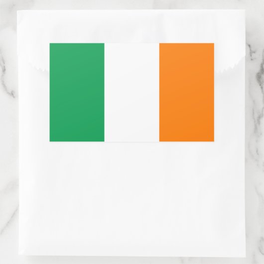 Irland/irische Flagge Rechteckiger Aufkleber (Tasche)
