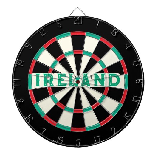 IRLAND Irischer alter klassischer Design Grüner Te Dartscheibe (vorne)