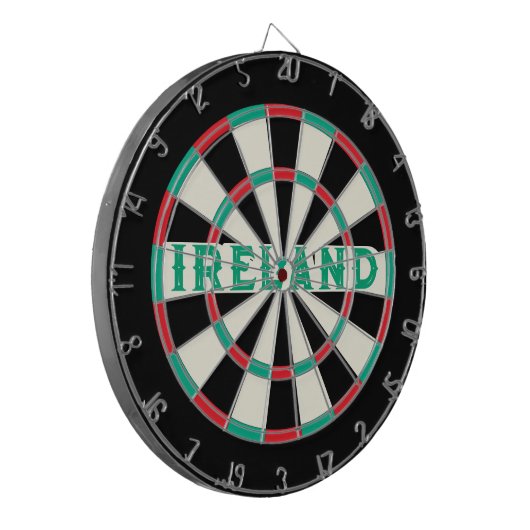 IRLAND Irischer alter klassischer Design Grüner Te Dartscheibe (Vorderseite Links)