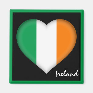 Irland & irisches Herz, Urlaub unter irischer Flag Magnet