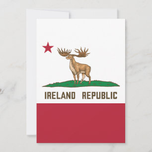 Irland Irish Elk Flag Giant Deer Einladung