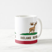 Irland Irish Elk Flag Giant Deer Kaffeetasse (VorderseiteRechts)