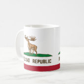 Irland Irish Elk Flag Giant Deer Kaffeetasse (Vorderseite Links)