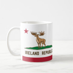 Irland Irish Elk Flag Giant Deer Kaffeetasse