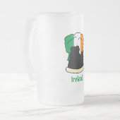 Irland Irish Flag Beer Mattglas Bierglas (Vorderseite Links)