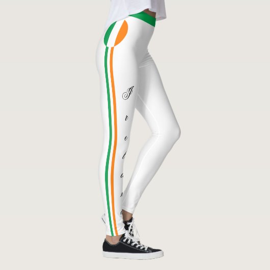 Irland/Irish Flag Fashion Reise/Sport Fan Legg Leggings (Rechts)