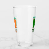 Irland: Irish Flag Green Personalization Drinks Glas (Links)