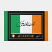 Irland & Irish Flag house mattes/sports Willkommen Fußmatte (Vorderseite)