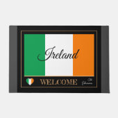 Irland & Irish Flag house mattes/sports Willkommen Fußmatte (Vorderseite)