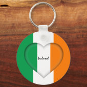 Irland, Irish Flag & Irish Heart fashion / sports Schlüsselanhänger (Vorderseite)