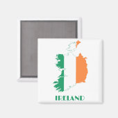 IRLAND - IRISH/MAP/FLAG/FARBEN/EMBLEM MAGNET (Vorderseite/Rückseite)