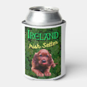Irland Irish Setter Clovers Kleeblatts Dosenkühler (Kanne Vorderseite)