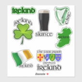Irland Irish Sticker Pack (Blatt)