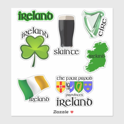 Irland Irish Sticker Pack (Blatt)