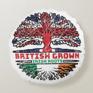 Irland Irish UK Vereinigtes Königreich British Tre Rundes Kissen