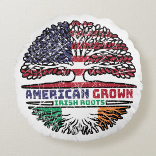 Irland Irish US USA United Staaten Tree Rundes Kissen