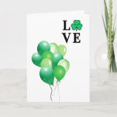 Irland Irland LIEBE Green Balloon Fun Karte (Vorderseite)