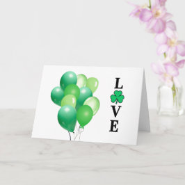 Irland Irland LIEBE Green Balloon Fun Karte