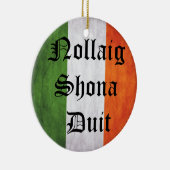 Irland, Irland, Weihnachten, irische Flagge Keramik Ornament (Rechts)
