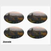 Irland ist schön ovaler aufkleber (Blatt)