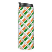 Irland Kachelfahne Personalisiert Thermosbecher (Nach rechts gedreht)