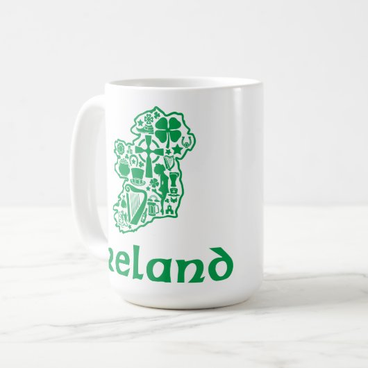 Irland Kaffeetasse (Vorderseite Links)