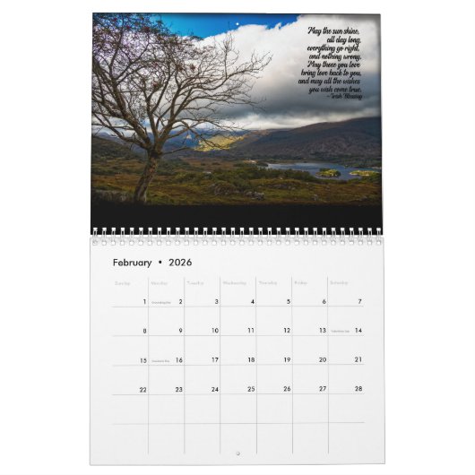 Irland Kalender (Feb 2026)