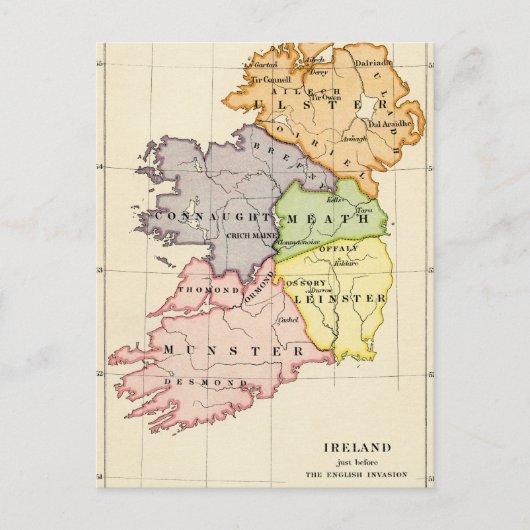 Irland Karte (Vorderseite)