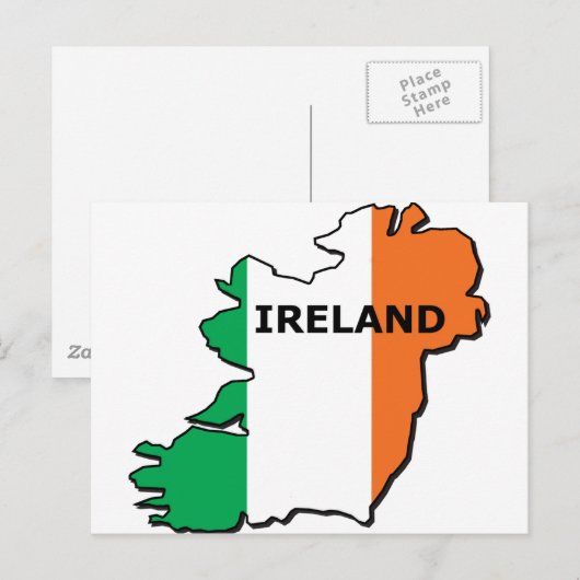 Irland Karte (Vorne/Hinten)