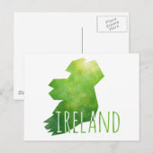 Irland Karte (Vorne/Hinten)